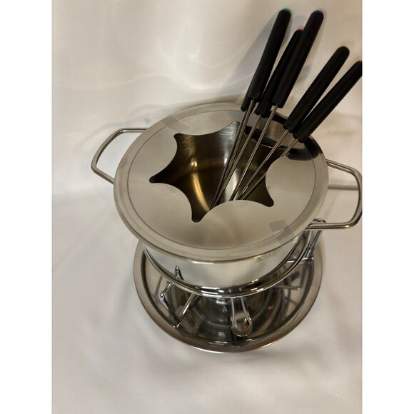 Fondue Pot with 6 forks, new - Picture 8 of 9